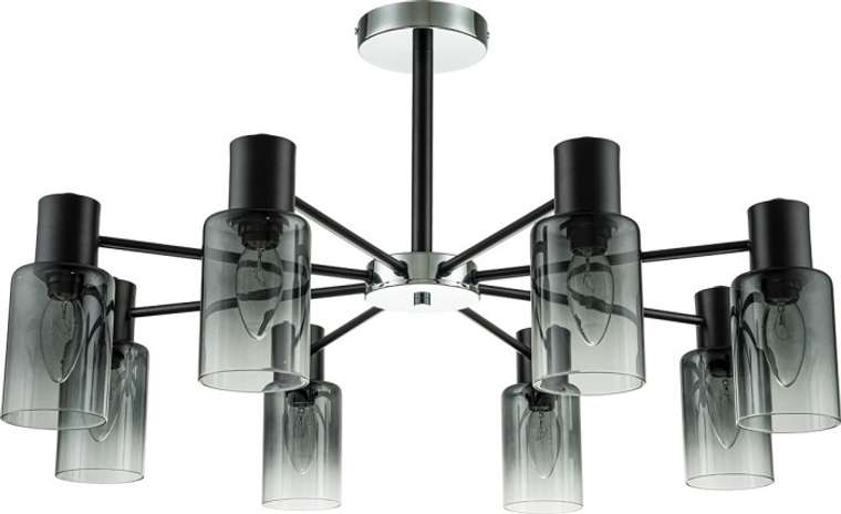 Потолочная люстра на штанге Diversity Escada 2120/8P E14*40W Black