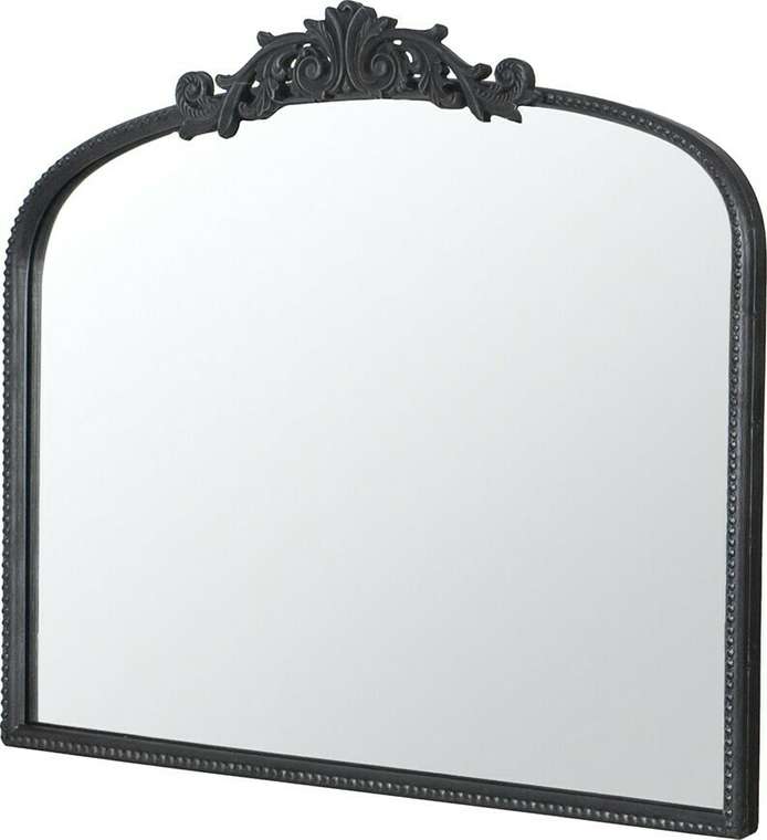 Зеркало настенное в раме черного цвета
