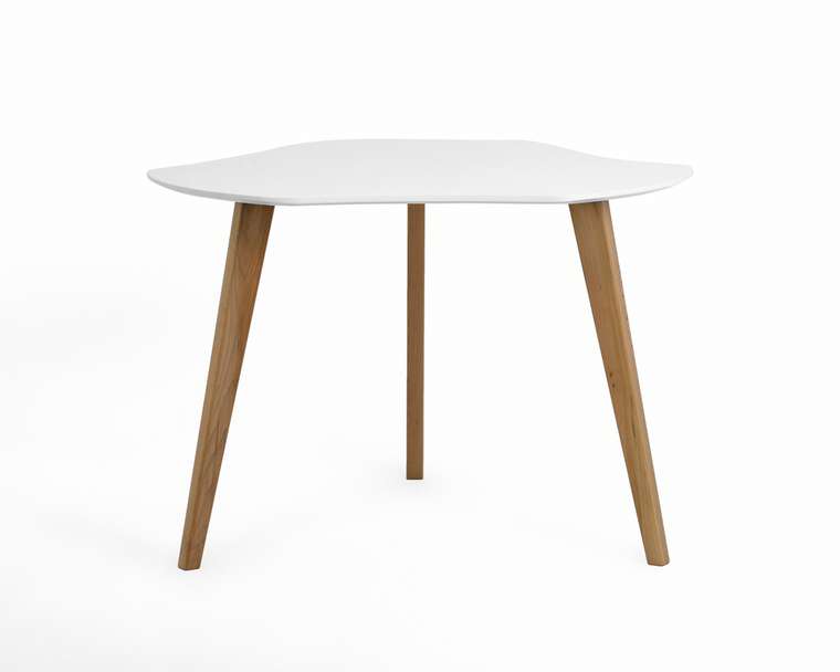 Обеденный стол Дакар-К бело-коричневого цвета