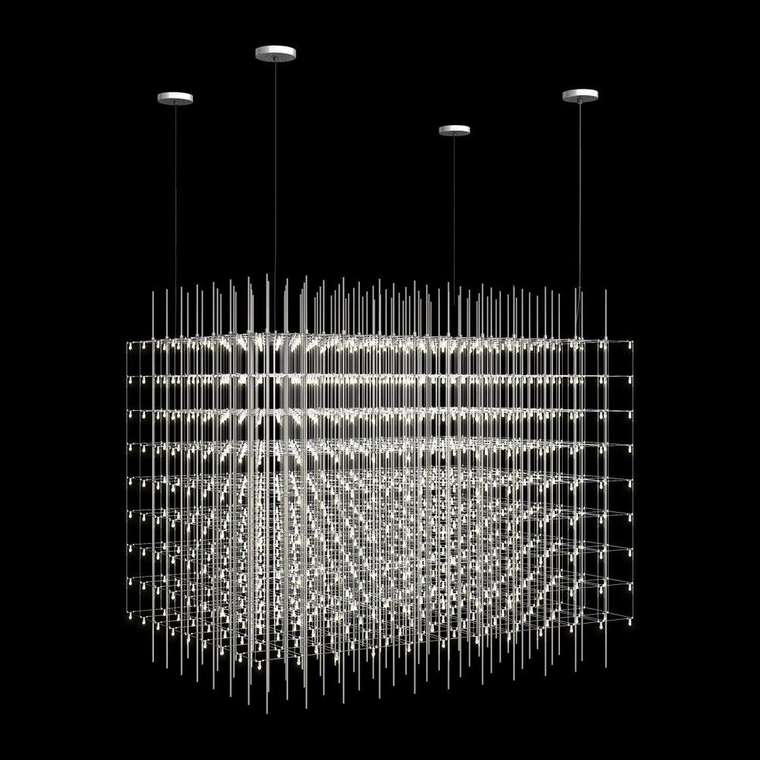 Подвесная люстра Maze 10348/1200 (металл, цвет хром)