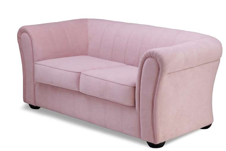 Прямой диван-кровать Бруклин Премиум розового цвета
