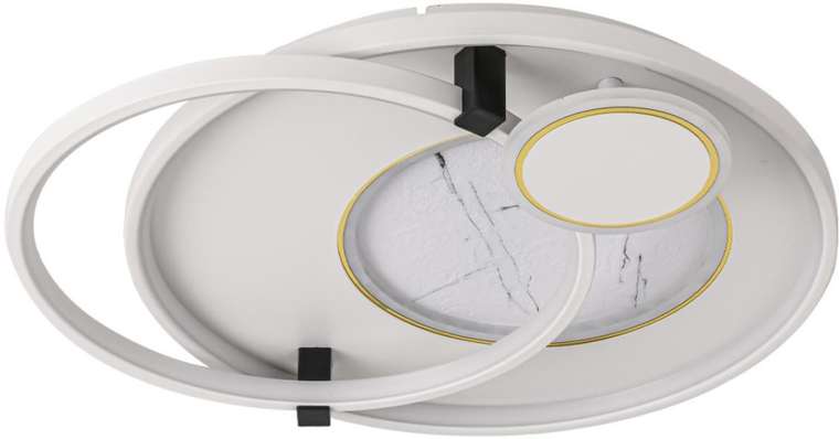 Люстра потолочная светодиодная на 20 м? с пультом Lumion Aneko 6544/113CL черный, белый LED 113W 3000-6000K 6283Лм 220V