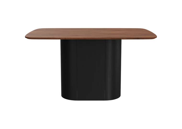 Стол обеденный Type 140 черно-коричневого цвета
