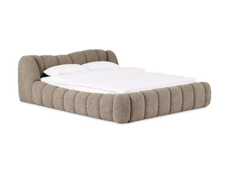 Кровать Litta 160х200 бежевого цвета без подъемного механизма