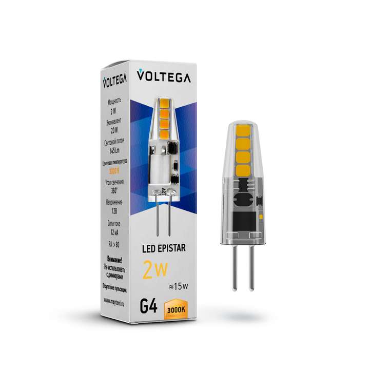 Лампочка светодиодная капсула 7261 Capsule G4 Simple