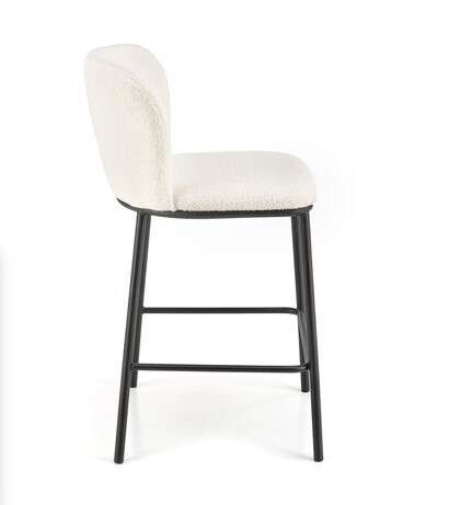 Стул полубарный H-119 кремового цвета