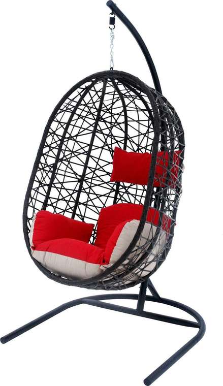 Кресло подвесное Кокон XL атемно-коричневого цвета
