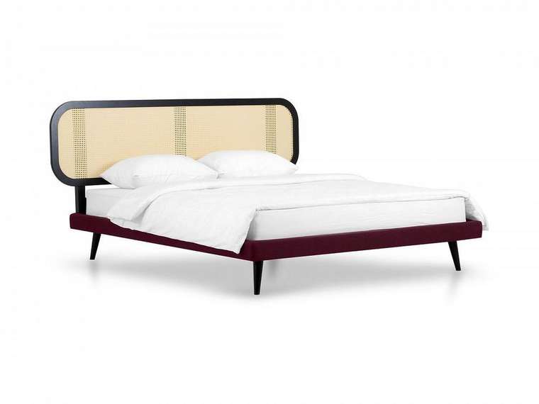 Кровать Male 160х200 бордово-бежевого цвета