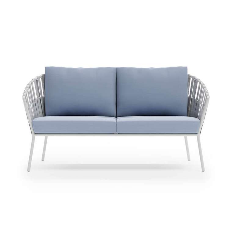 Садовый диван Бора-Бора голубого цвета