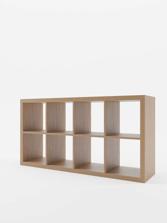 Стеллаж Piano 4x2 бежевого цвета