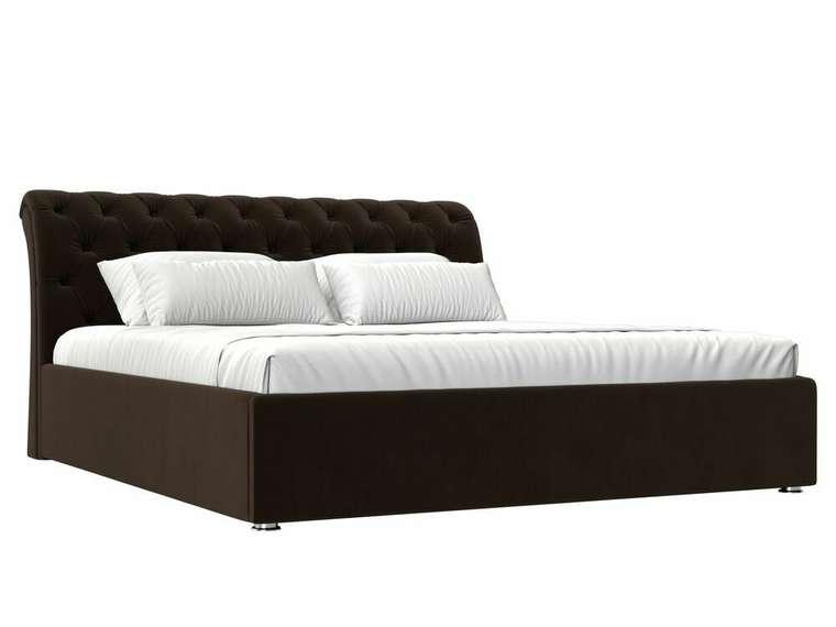 Кровать Сицилия 180х200 темно-коричневого цвета с подъемным механизмом 