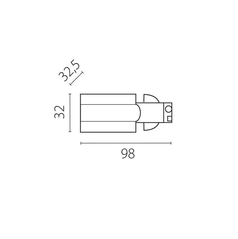 Питание боковое к треку 5040xx-(F)/(R) QUATTRO ЧЕРНЫЙ