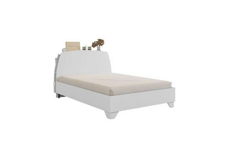 Кровать Виктория-1 140х200 белого цвета 