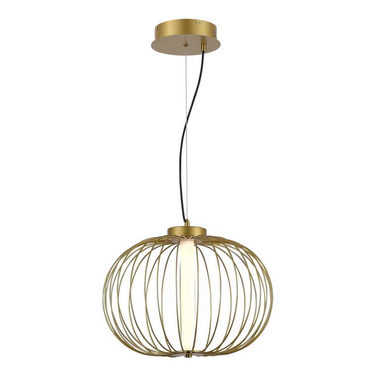 Светильник подвесной ST-Luce Золотистый/Золотистый LED 1*10W 3000K SLICE