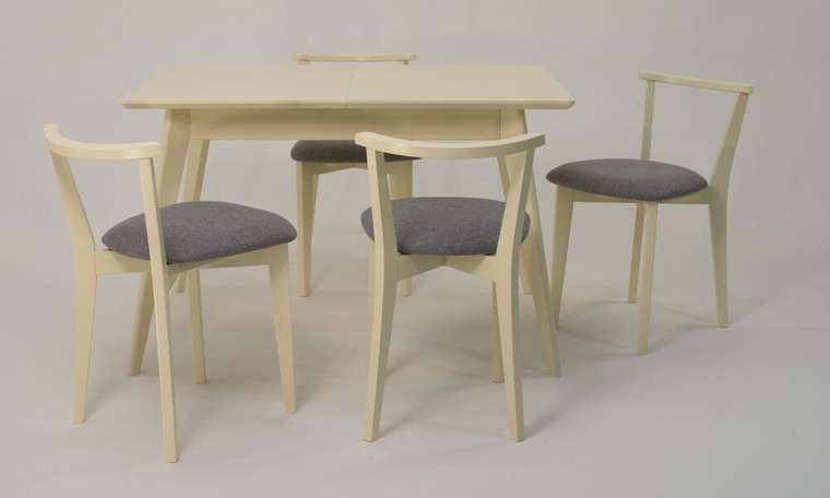 Обеденная группа Сканди 120 серо-бежевого цвета