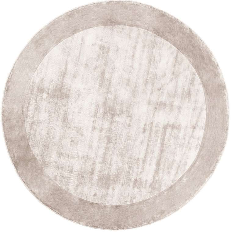 Ковер Tere Light Gray диаметр 300 бежевого цвета
