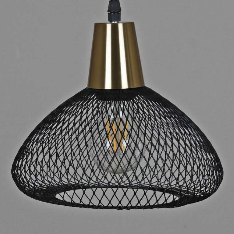 Подвесной светильник 03204-3.9-03 BK+COPPER (металл, цвет черный)
