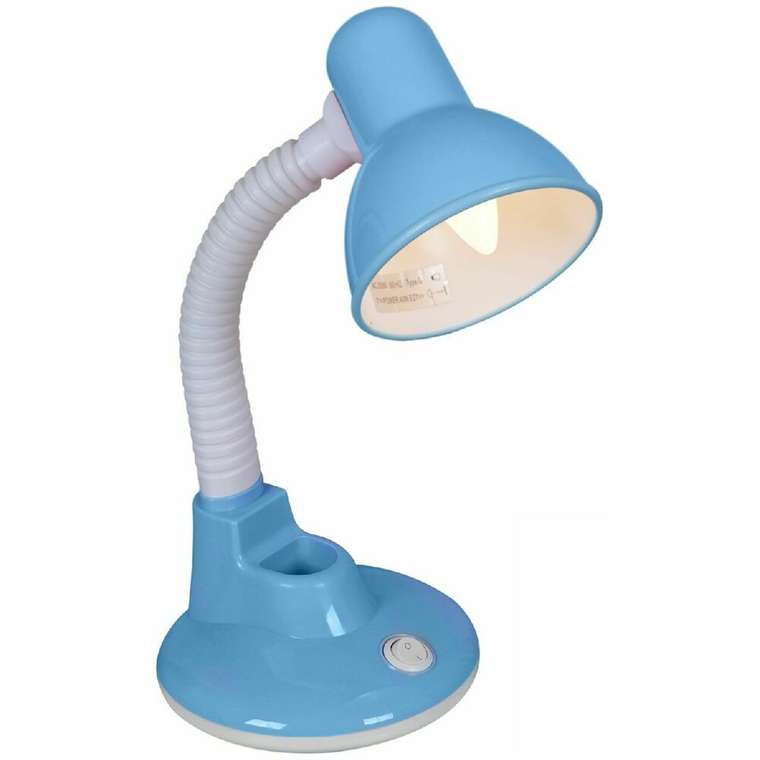 Настольная лампа 02329-0.7-01 BL (пластик, цвет голубой)