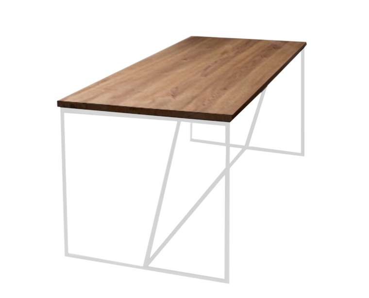 Обеденный стол Бристоль бело-коричневого цвета