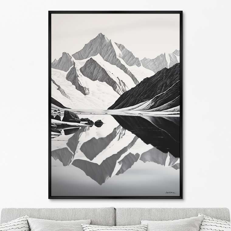 Репродукция картины Landscape Collection, Day and night, No 1, 2024г.