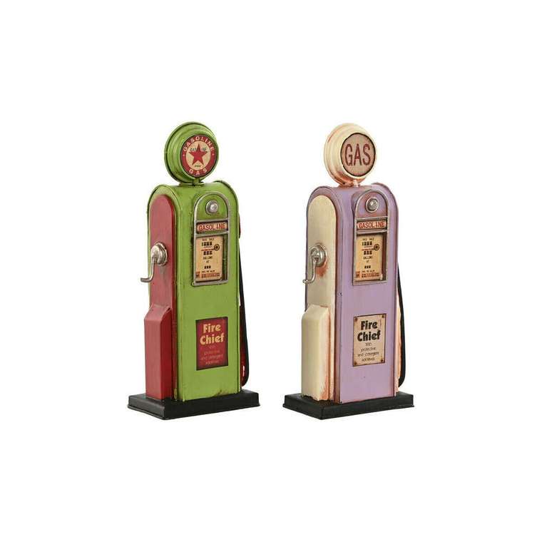 Декоративная фигура Розовый Фисташковый Vintage gasolinera 7 x 4 x 17 cm (2 штук)
