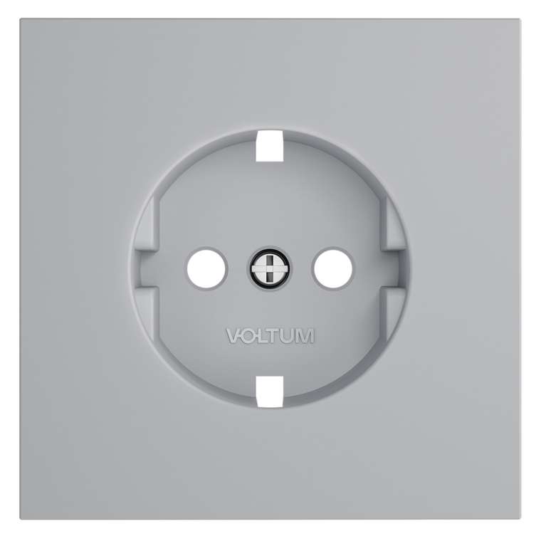 Накладка для розетки с заземлением, S70 (серый)