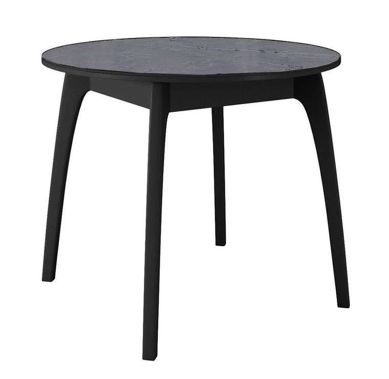 Раздвижной обеденный стол DikLine MK46 черно-серого цвета