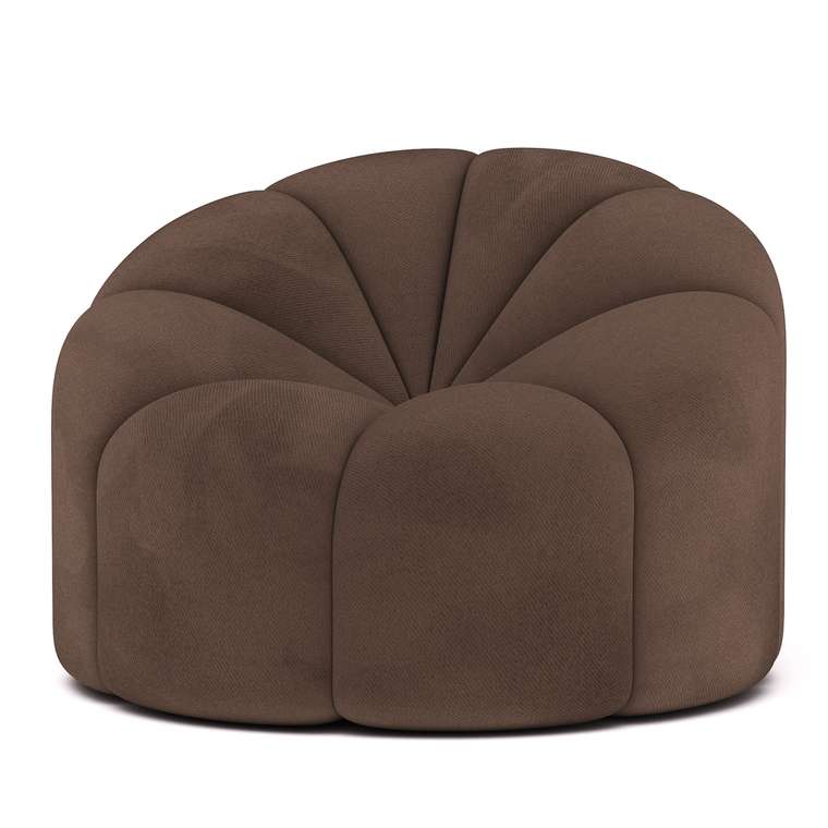 Кресло Слайс коричневого цвета