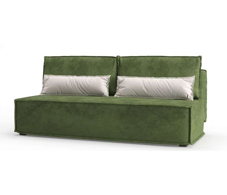 Диван-кровать Ли Рой Лайт в обивке из велюра зеленого цвета