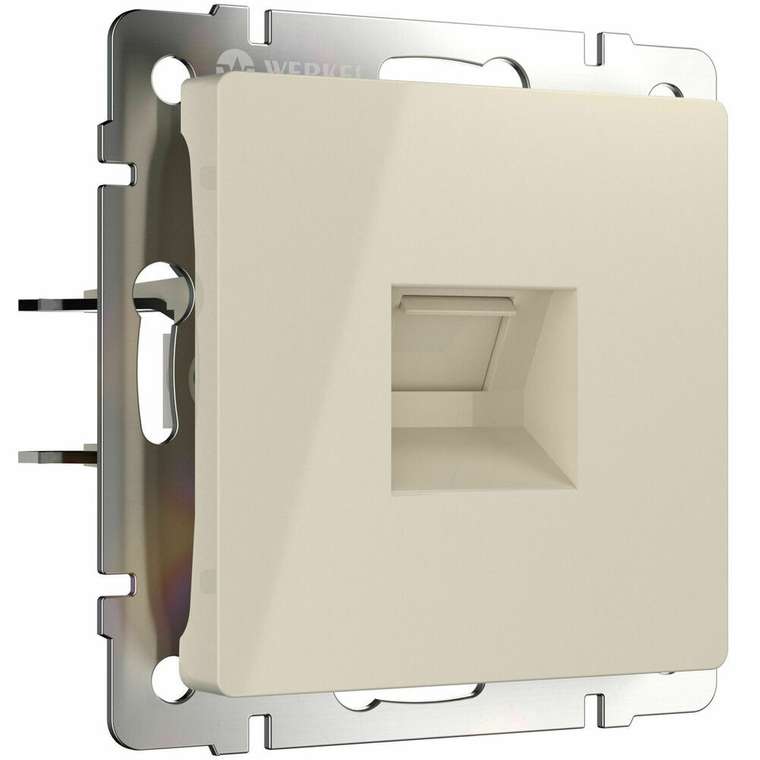 Розетка Ethernet RJ-45 слоновая кость W1181003