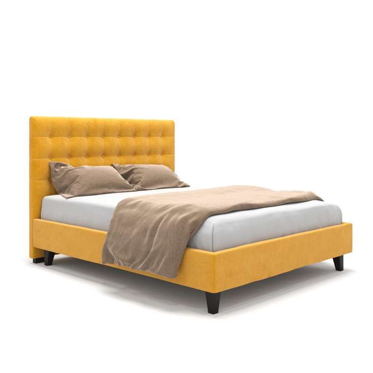 Кровать Finlay на ножках желтая 180х200
