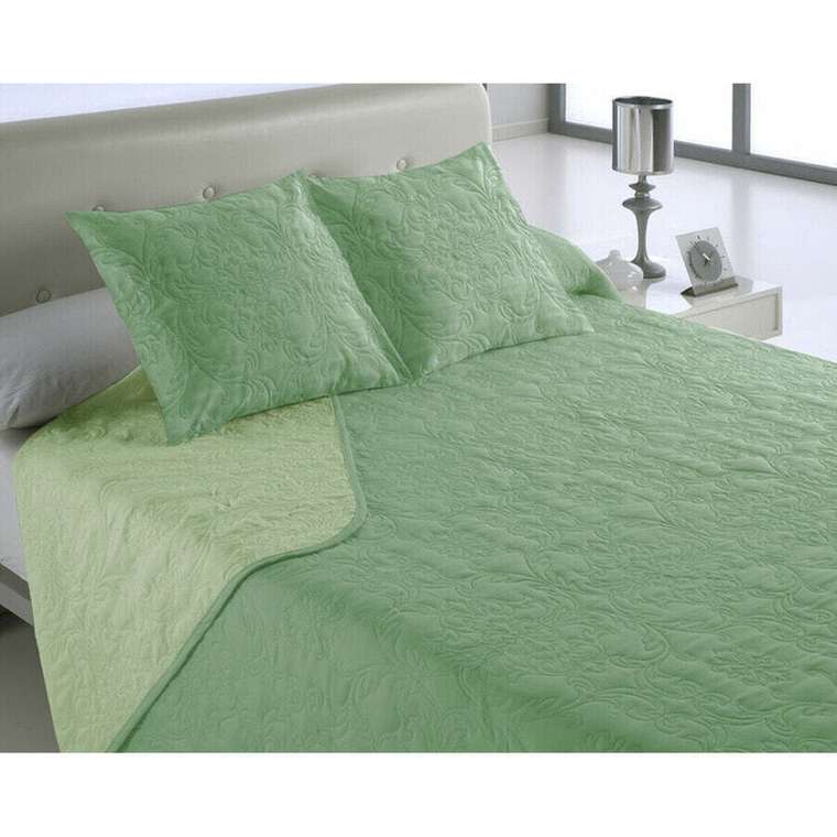 постельное покрывало Hosteline VEGAS Зеленый 135 кровать (3 Предметы)