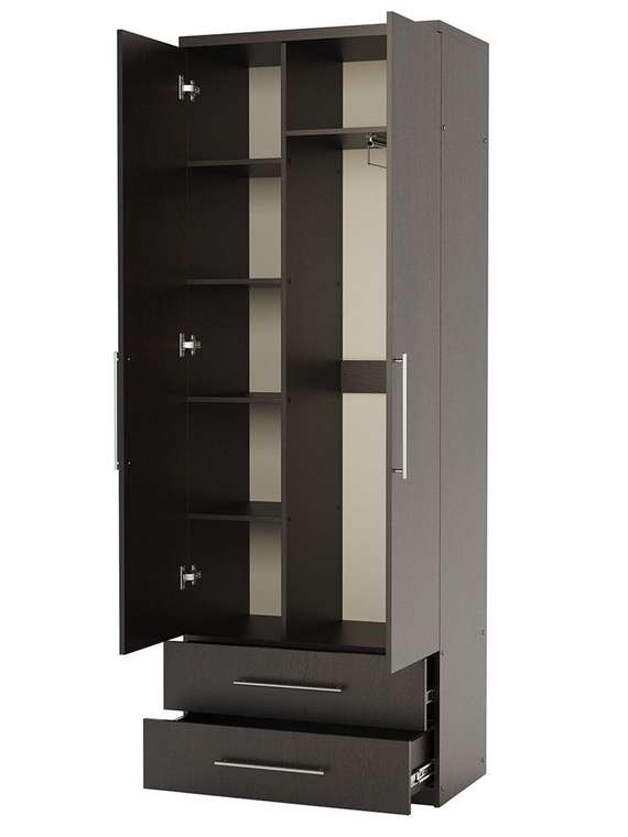 Шкаф комбинированный с ящиками Мелодия МКЯ-22 100 цвета венге