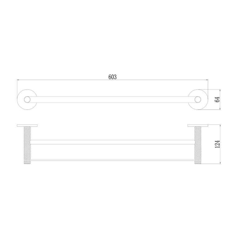 Полотенцедержатель Savol S-002148C, матовое золото