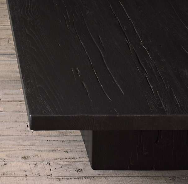 Кофейный столик Reclaimed Russian oak plinth малый