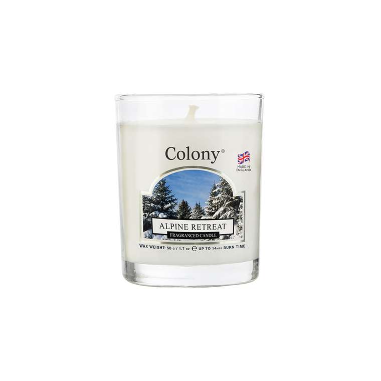 Лампадная ароматическая свеча Альпийский лес 