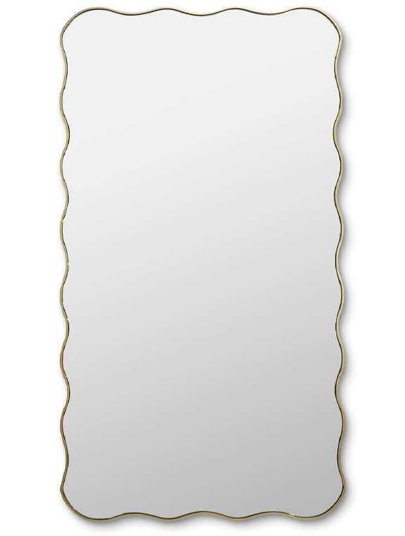 Настенное зеркало Fancy XL 80х170 золотого цвета