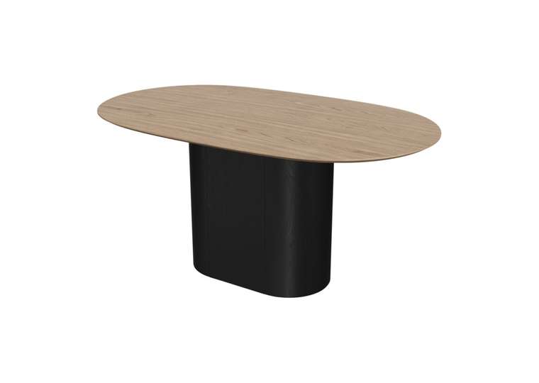 Обеденный стол Type 160 черно-бежевого цвета