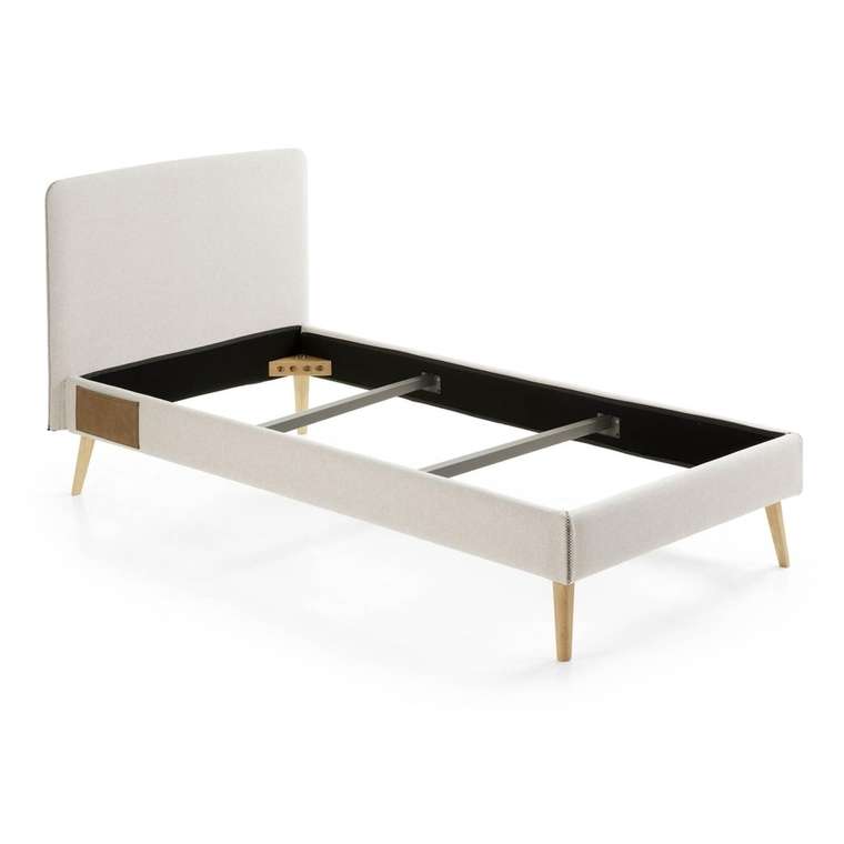 Кровать Lydia 90х190 бежевого цвета