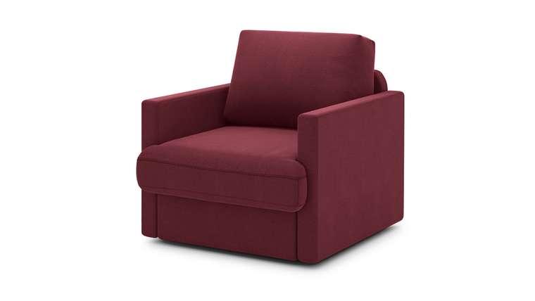 Кресло-кровать Стелф 2 бордового цвета