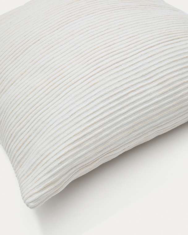 Чехол на подушку Minec 45х45 молочного цвета