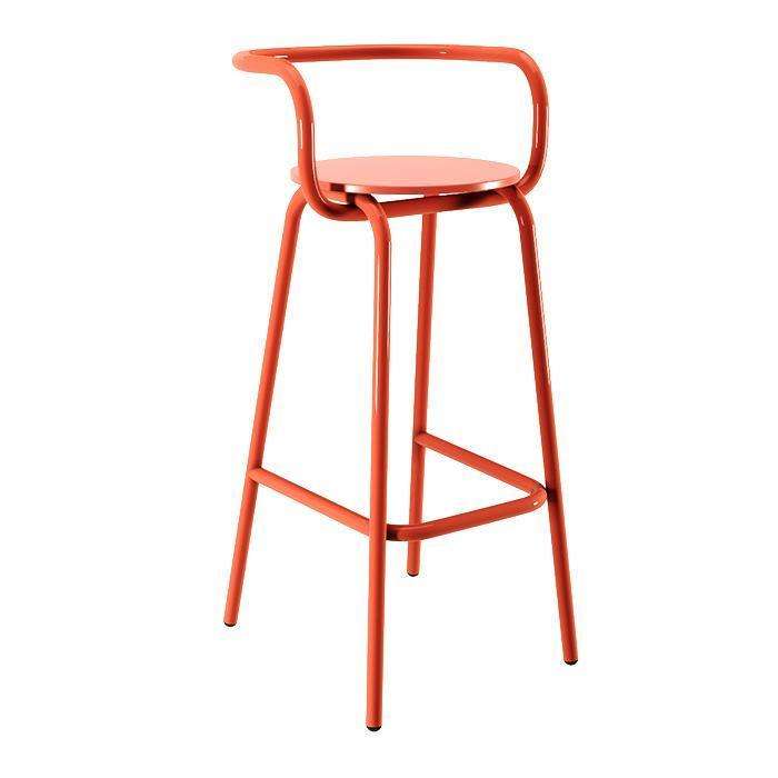 Барный стул Нод оранжевого цвета