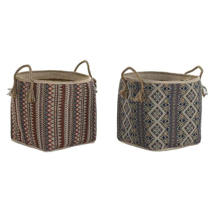Корзина DKD Home Decor 40 x 40 x 48 cm джут Морская трава Boho (2 штук)