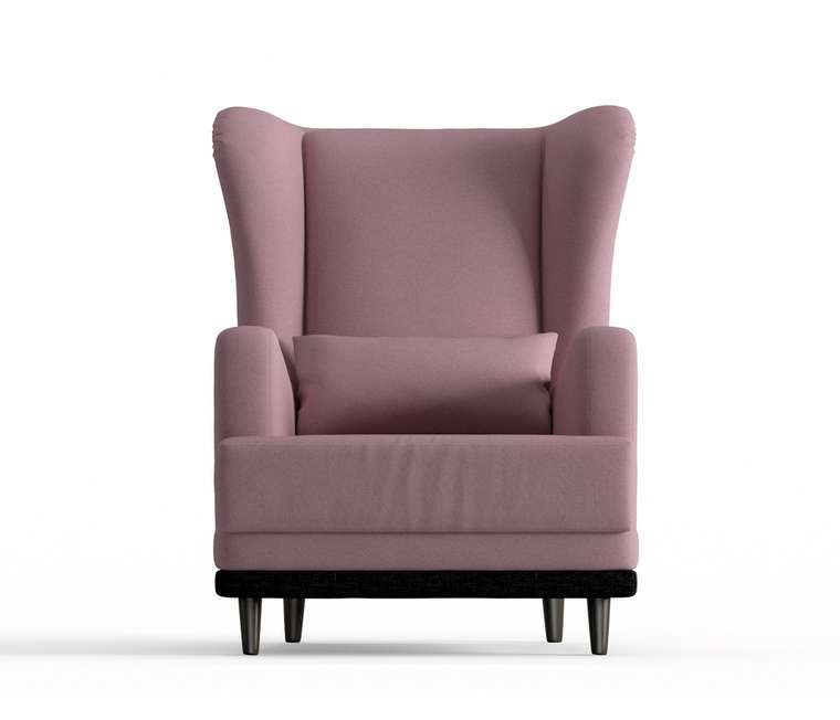 Кресло Грэмми в обивке из велюра темно-розового цвета