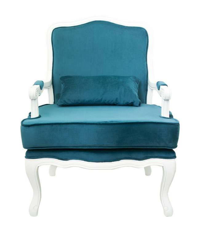 Полукресло Nitro blue+white с голубой обивкой