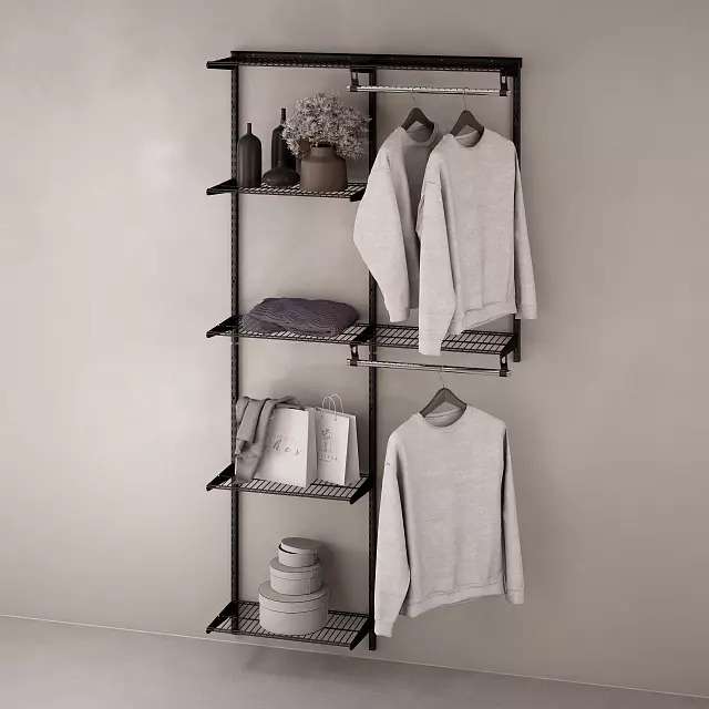 Гардеробная система Classic 128x232 черного цвета