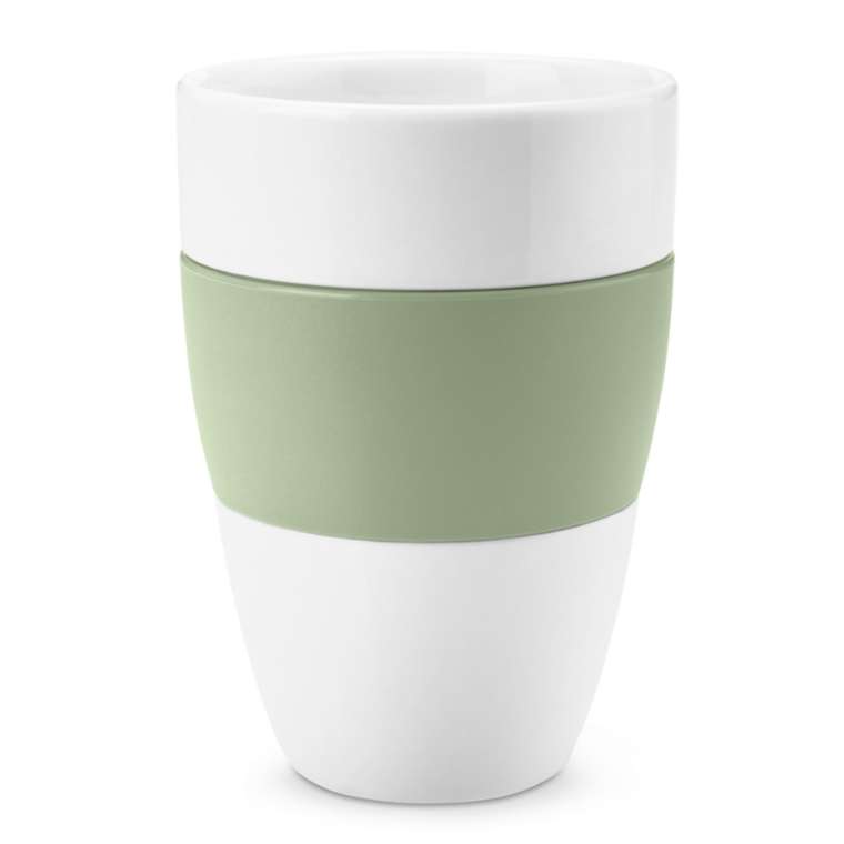 Чашка Aroma бело-зеленого цвета