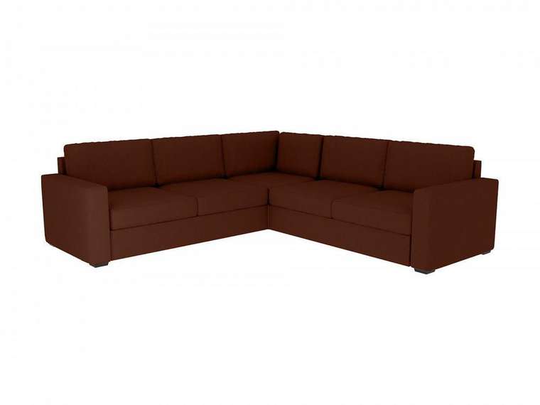 Угловой диван-кровать Peterhof темно-коричневого цвета