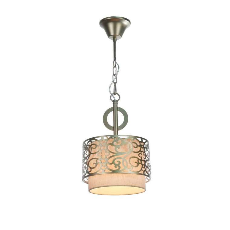 Подвесной светильник Venera с абажуром цвета льна