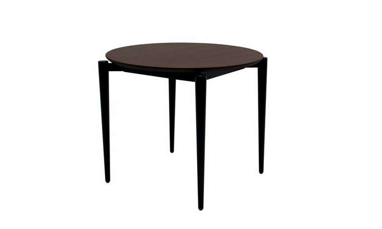 Обеденный стол Pawook К 90 черно-коричневого цвета